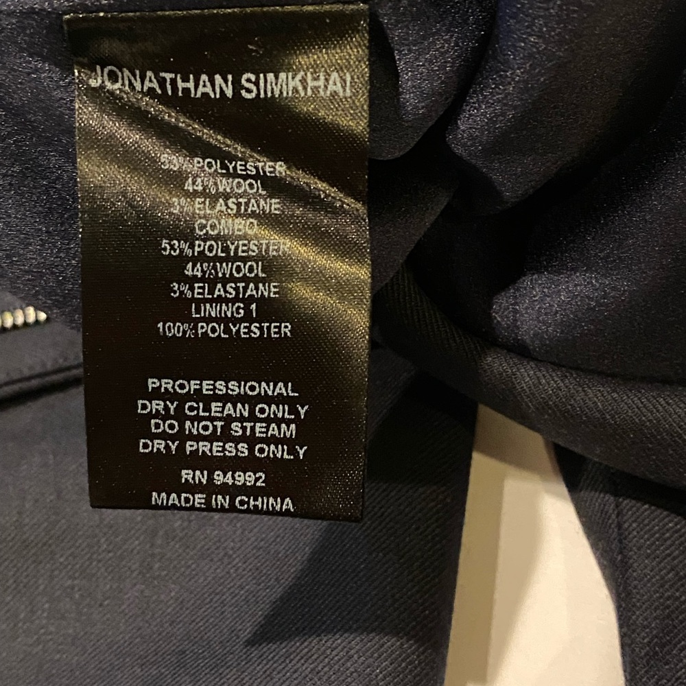 Jonathan Simkhai ring snap pant. EUC - Picture 9 of 10